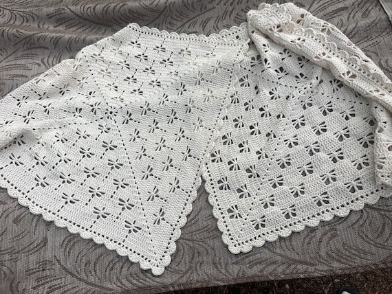 Bugs Baby Blanket Dragonfly OR Butterfly Cotton Crochet