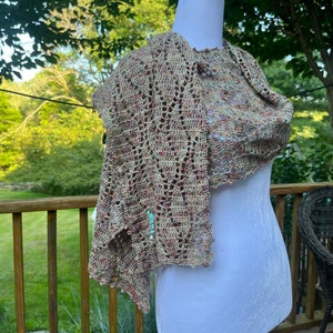 Falling Leaves BLADEREN Scarf Wool Crochet