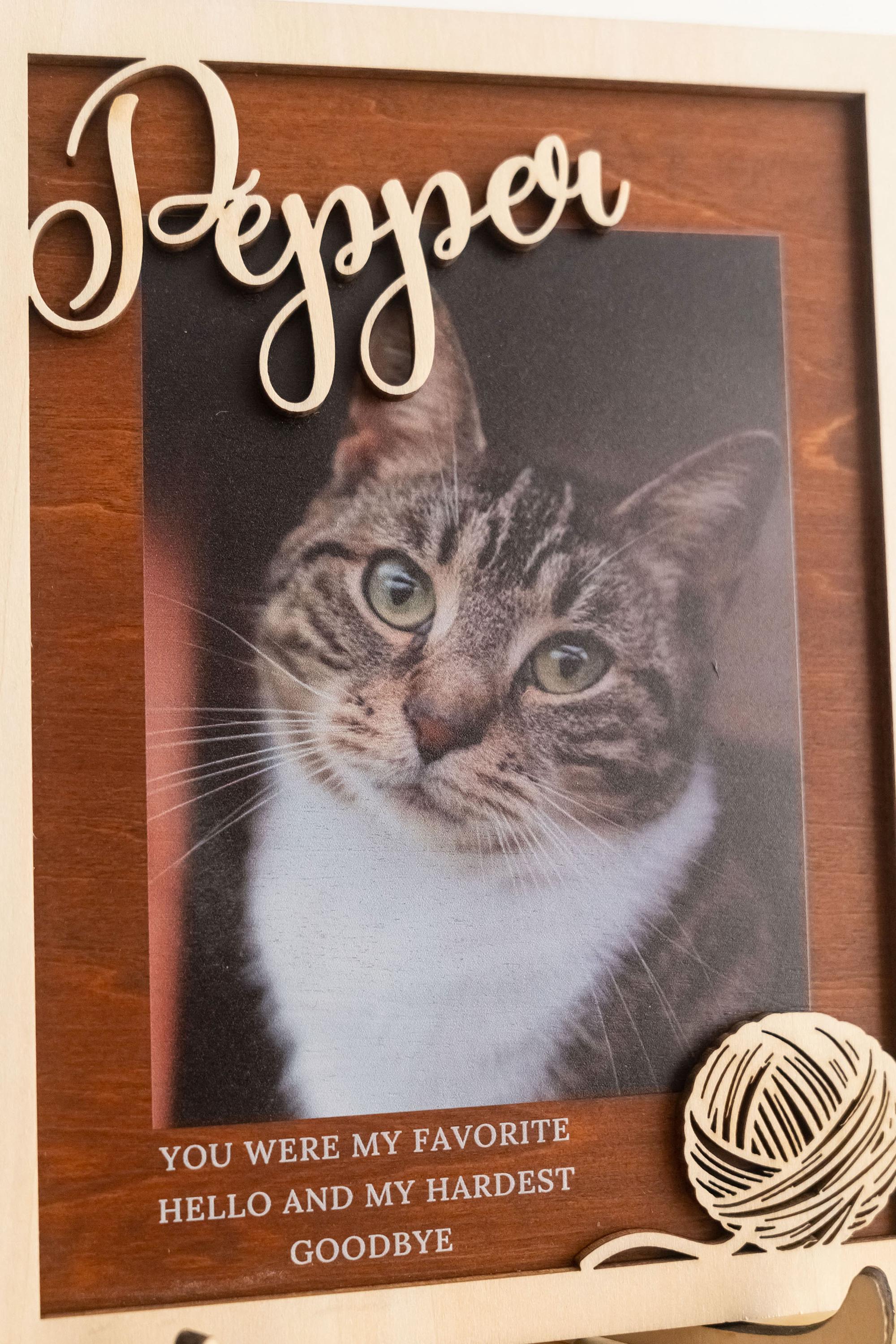 Personalized Dog Memorial Photo Frame – Custom Pet Loss Gift With Name ...