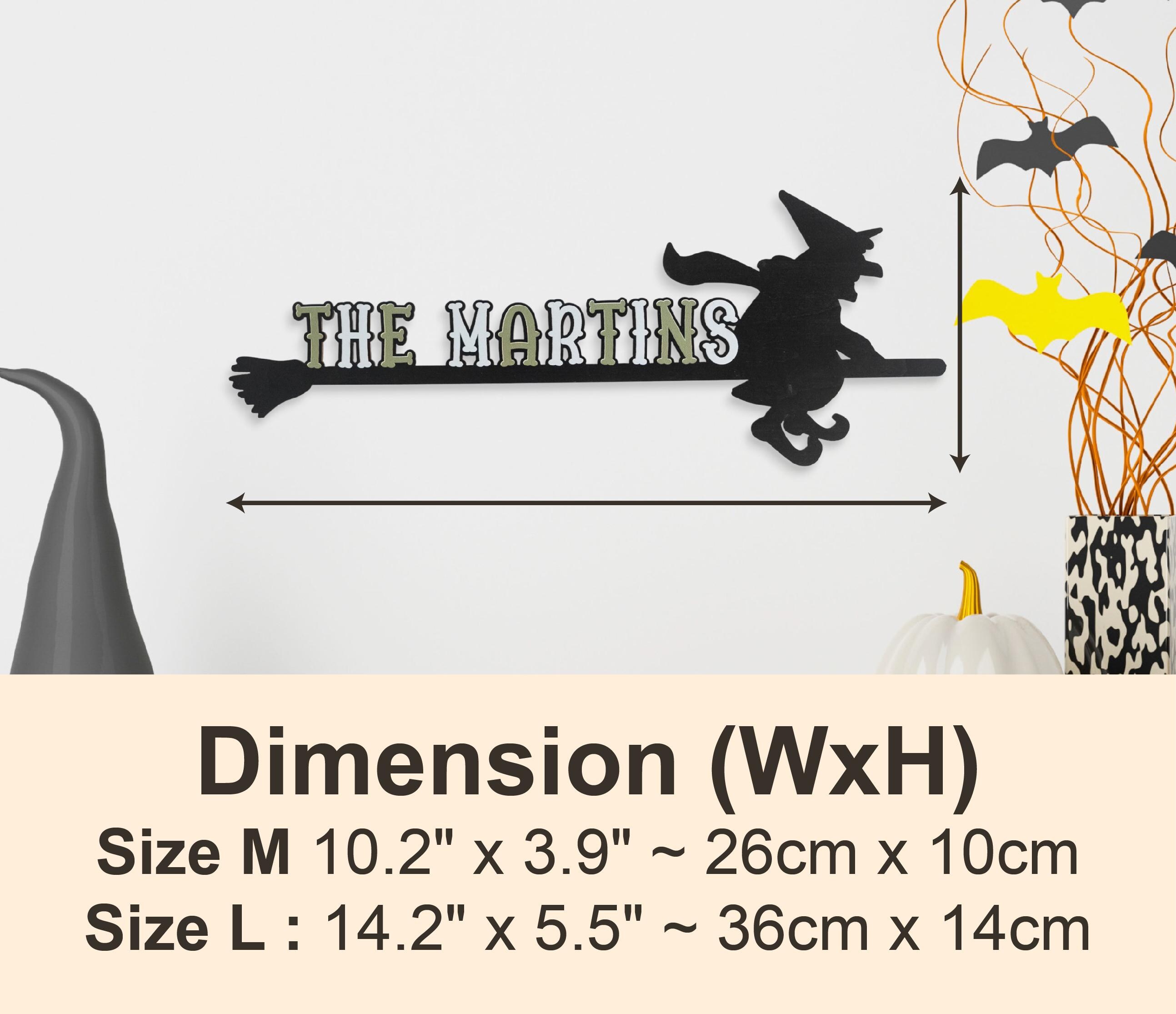 Personalized Witch Name Sign – Halloween Wooden Hanging Sign – Custom ...