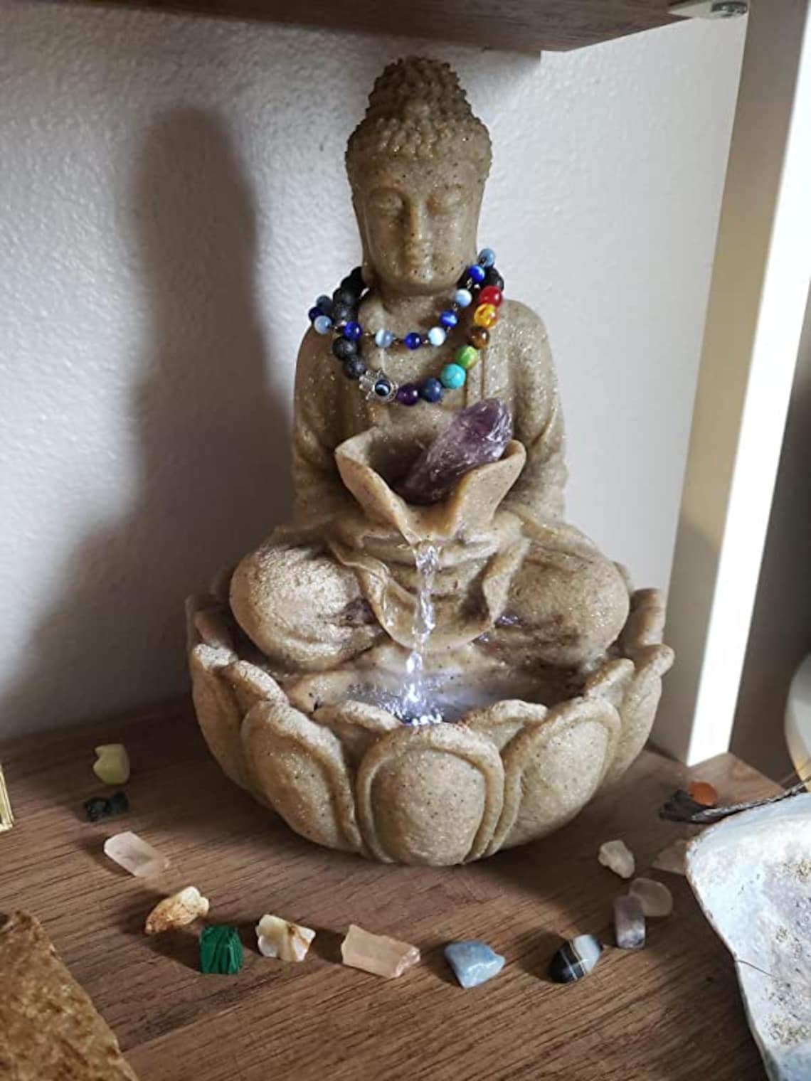 Indoor buddha fountain zen tabletop water fountain Etsy
