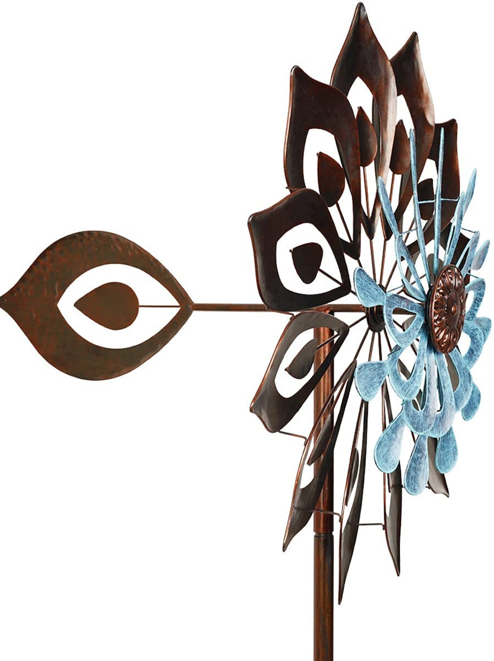 3D Wind Spinners Stake Metal Garden Spinner Ornament Etsy