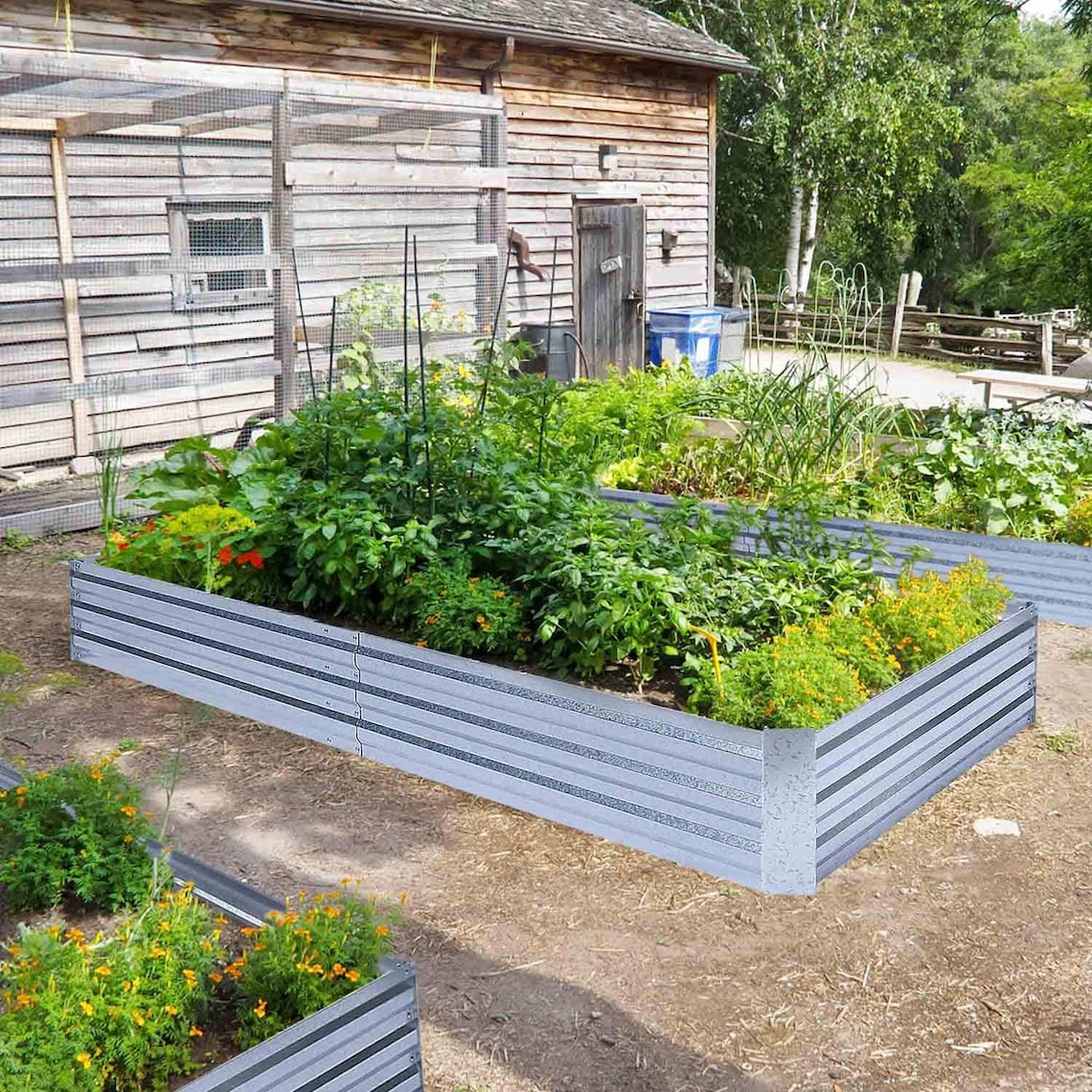 Galvanized Raised Garden Bed Etsy Galvanized Raised Garden Bed Etsy