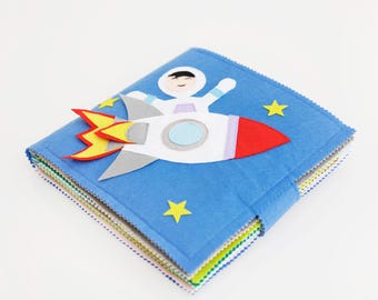 Felt Activity Book Quiet Book - Learning Activities for Toddlers, Handmade Montessori Toy, Felt Activity Book