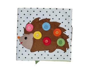 Felt Activity Book Quiet Book - Learning Activities for Toddlers, Handmade Montessori Toy, Felt Activity Book