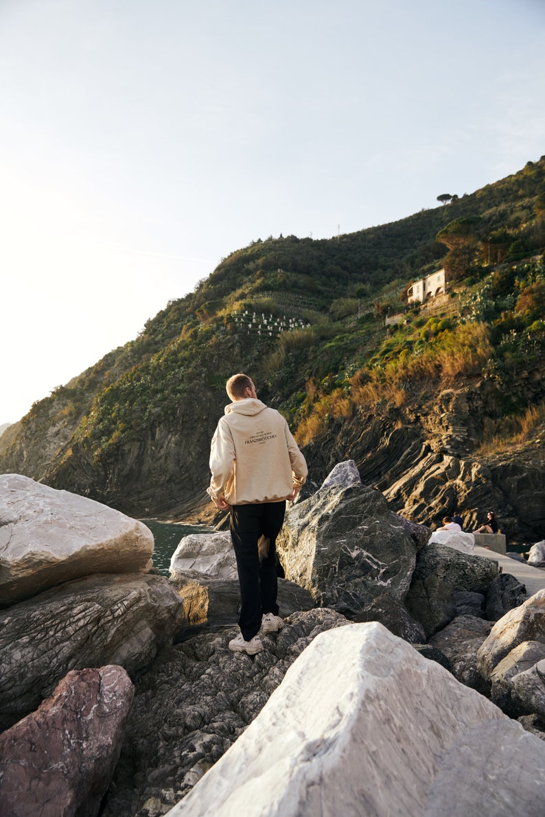 I'd even share my Franzbrötchen with you Hoodie / Shirt, Beige, Unisex, Fair trade, fairwear image 5