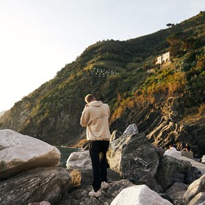 I'd even share my Franzbrötchen with you Hoodie / Shirt, Beige, Unisex, Fair trade, fairwear image 4