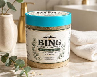 BING Eukalyptus + Shea Botanisches Körperpeeling – Peeling-Formel mit Sheabutter