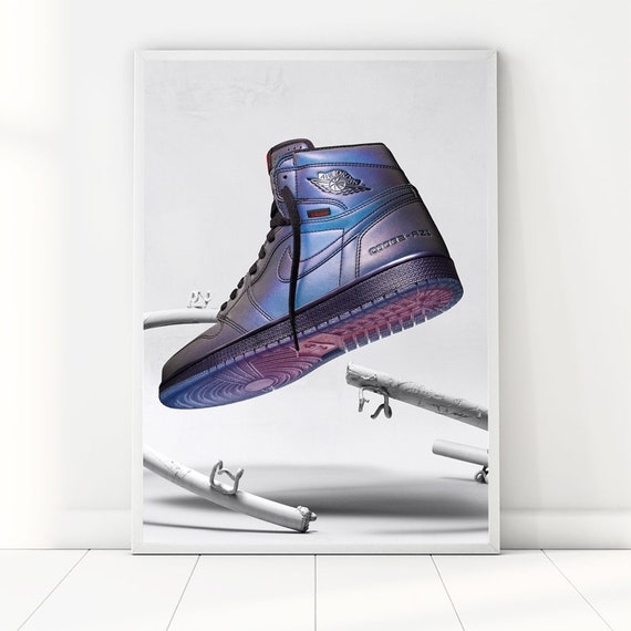 Air Jordan 1 High Zoom C8082-AZ1 Aesthetic Wall Art Print | Etsy