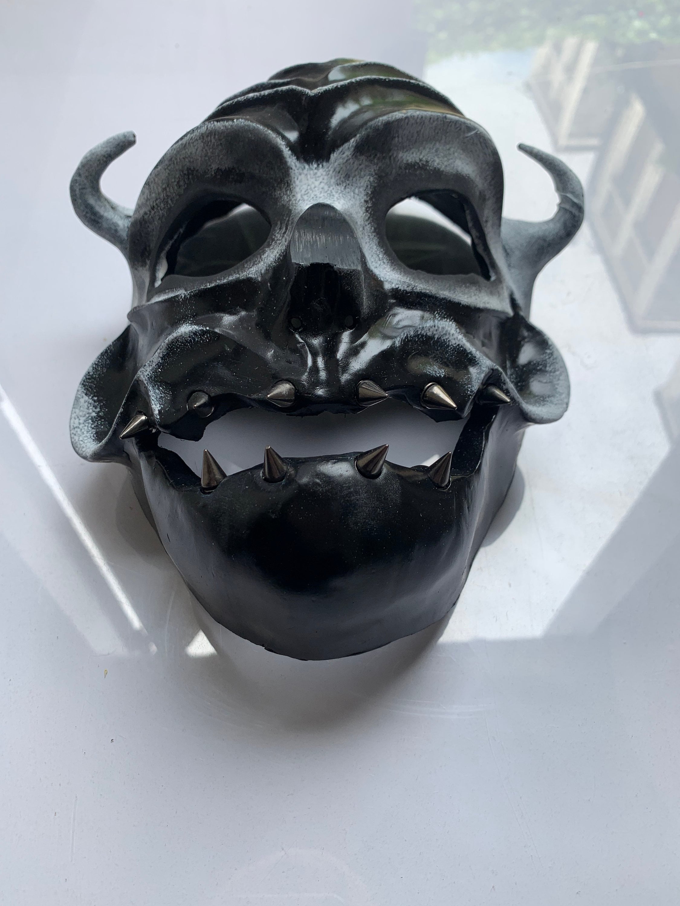 ZOMBIE Resin Mask Reverse Corpse Paint Finish Prototype Etsy