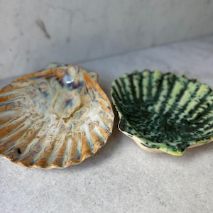 shell soap dish or trinket tray | sea decor | ring dish | bathroom | ocean