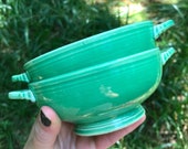 vintage Fiestaware cream soup bowls (set of 2)