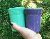 vintage Fiestaware juice tumblers (set of 2)