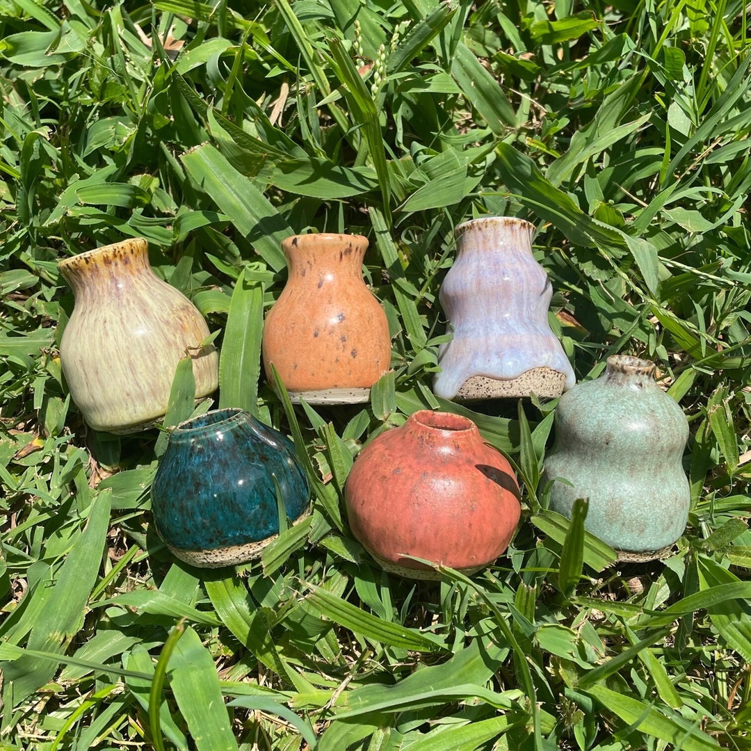 Handmade Ceramic Mini Bud Vase Mini Bottle Stoneware Etsy