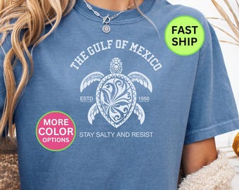 Gulf of Mexico Turtle Resist Shirt: Stay Salty Graphic Tee