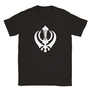 Khanda Sahib with Baaz Unisex Crewneck T-shirt