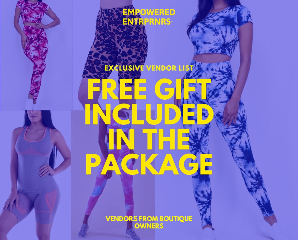 Activewear wholesale Activewear wholesaler Leggings Vendor Etsy