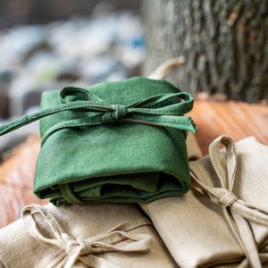 Sac pliable durable, sac à provisions en lin, petit sac Lily's pliable