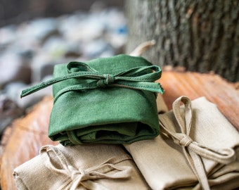 Sustainable Foldable Bag , Linen Shopping Bag, Tiny Foldable Lily's bag