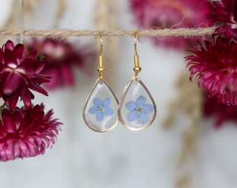 Teardrop Forget-me-knot Earrings