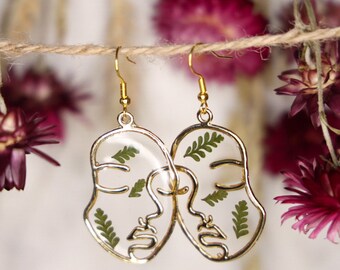 Fern Face Earrings