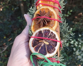 Juniper & Cedar Yule Smudge Stick: Pagan Ritual Cleansing