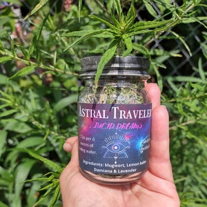 Astral Traveler, Astral Projection Tea, Lucid Dream Tea, Damiana Herb, Mugwort, Divination Herbs, Meditation Herbs, Astral Plane, Witchcraft