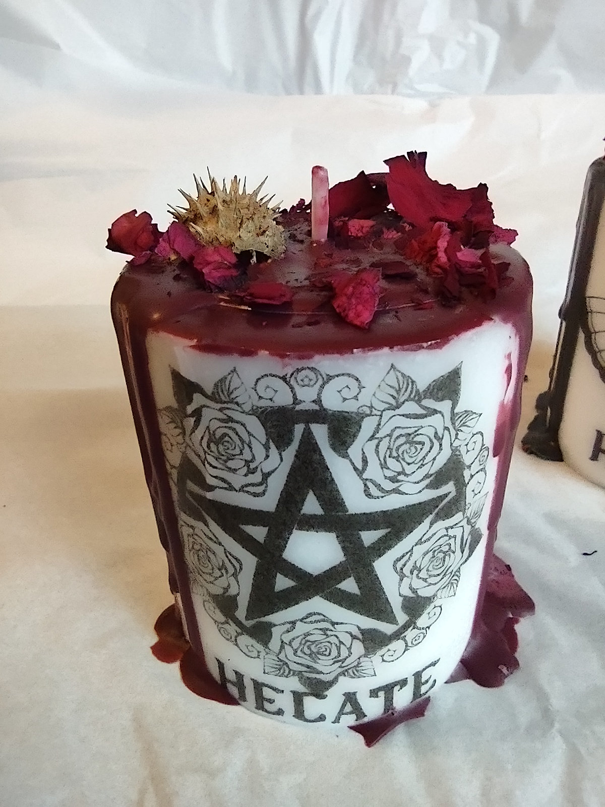 Hecate Altar Candle Hecate Candle Hekate Candle Witch Etsy