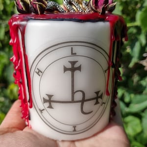 Lilith Devotion Candle, Lilith Candle, Lilith Altar Candle, Goddess Lilith, Lilith Devotional Candles image 2