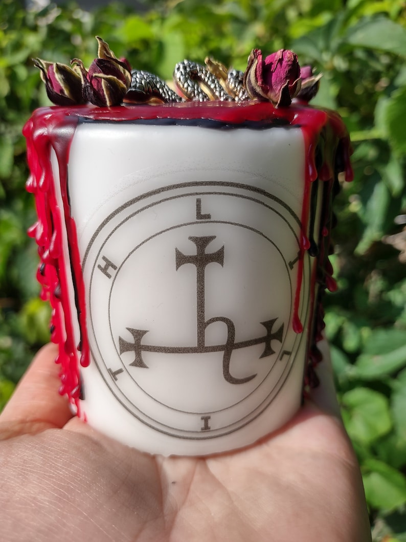 Lilith Devotion Candle, Lilith Candle, Lilith Altar Candle, Goddess Lilith, Lilith Devotional Candles image 2