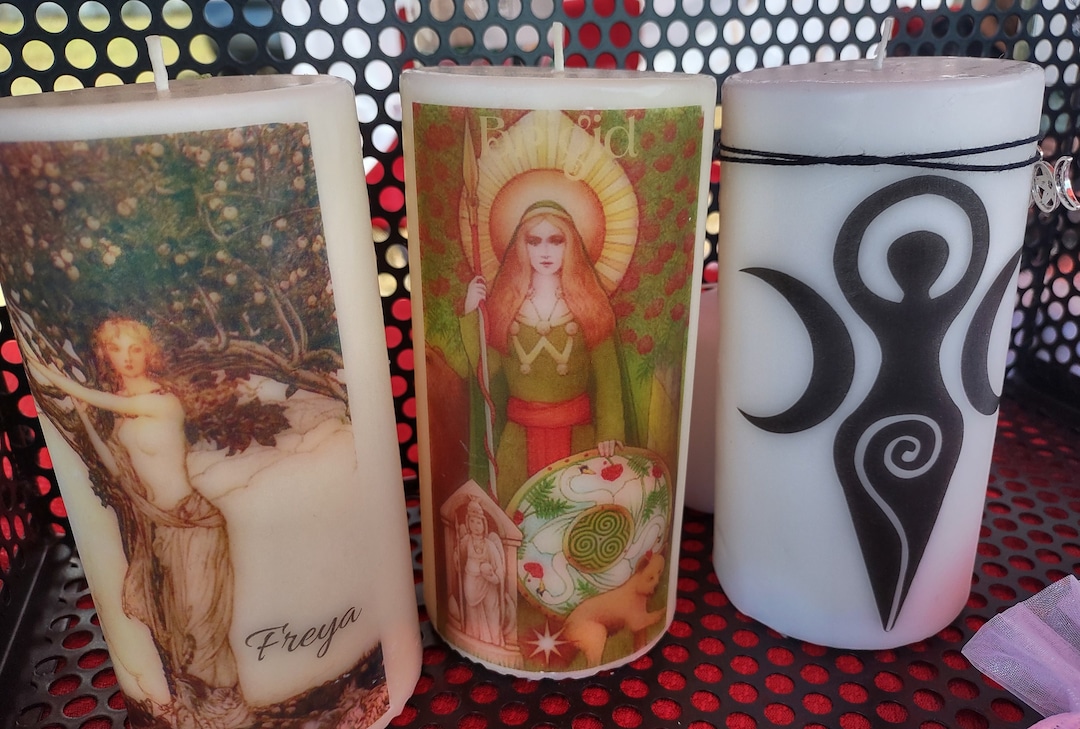 Deity Candle Custom Candles Goddess Candle Ritual Candles Etsy