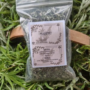 Organic Mugwort Leaves: Dream Tea, Astral Travel Herb