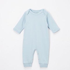 Wholesale Blue Infant Romper Baby Blank DTG DYI Embroidery Blank Monogram