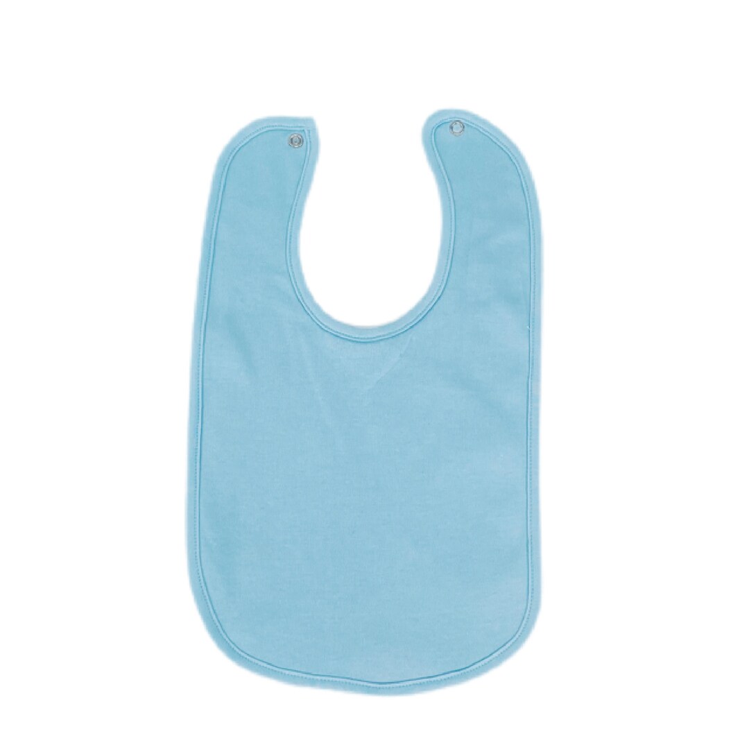 Cotton Baby Bib Cotton Baby Blank Blue Baby Bib HTV DTG Etsy