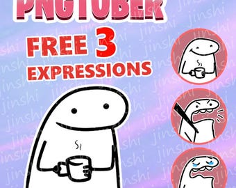 Goofy PNGtuber meme / Ready to use / vtuber - giftuber / coffee + 3 free expressions. Streaming stuff, tts pet / twitch / youtube