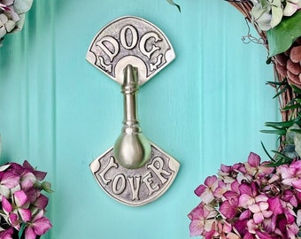 DOG LOVER Brass Door Knocker | Available in 5 finishes | Front door decoration | Unique Brass door knockers | animal door knockers