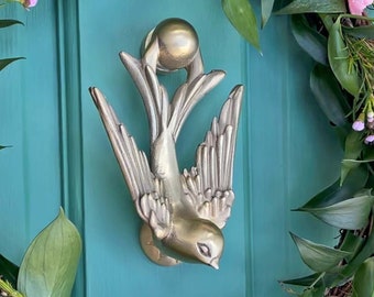 Swallow Door Knocker | A symbol of Love, loyalty & returning home | Brass Door Knocker | Bird Knocker | Front door decor