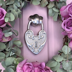 Padlock Heart Door Knocker | Unique Door Knocker design exclusive to GHH | Available in 5 gorgeous colours