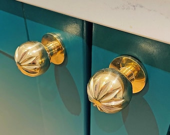 Cabinet Knob | Available in 4 finishes | Made from recycled brass | kitchen hardware | cupboard handles | cupboard knob