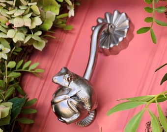 Frog Door Knocker | Front Door Hardware | 5 Available Finishes | Brass door knocker | Animal knocker | Front Porch Decor