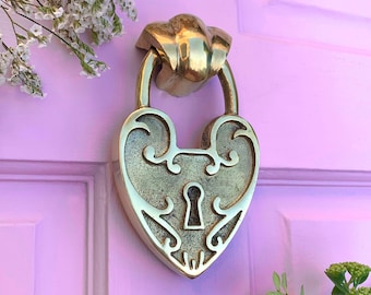 Brass Door Knocker | Available in 5 colour finishes | Unique Design | Handmade from recycled brass | Unique front door hardware