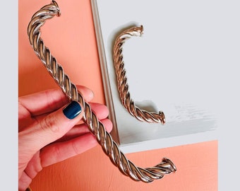Twisted Rope Cabinet Handle: Recycled Brass Kitchen Hardware
