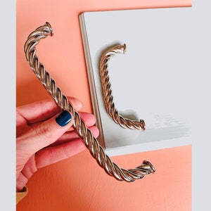 Twisted Rope Cabinet Handle: Recycled Brass Kitchen Hardware