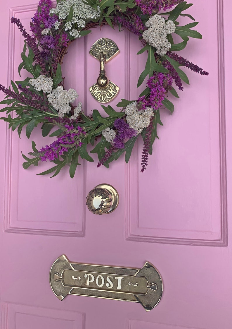 The Knock-Knock Door Knocker comes in 5 beautiful colour options brass door knocker unique front door decor image 7
