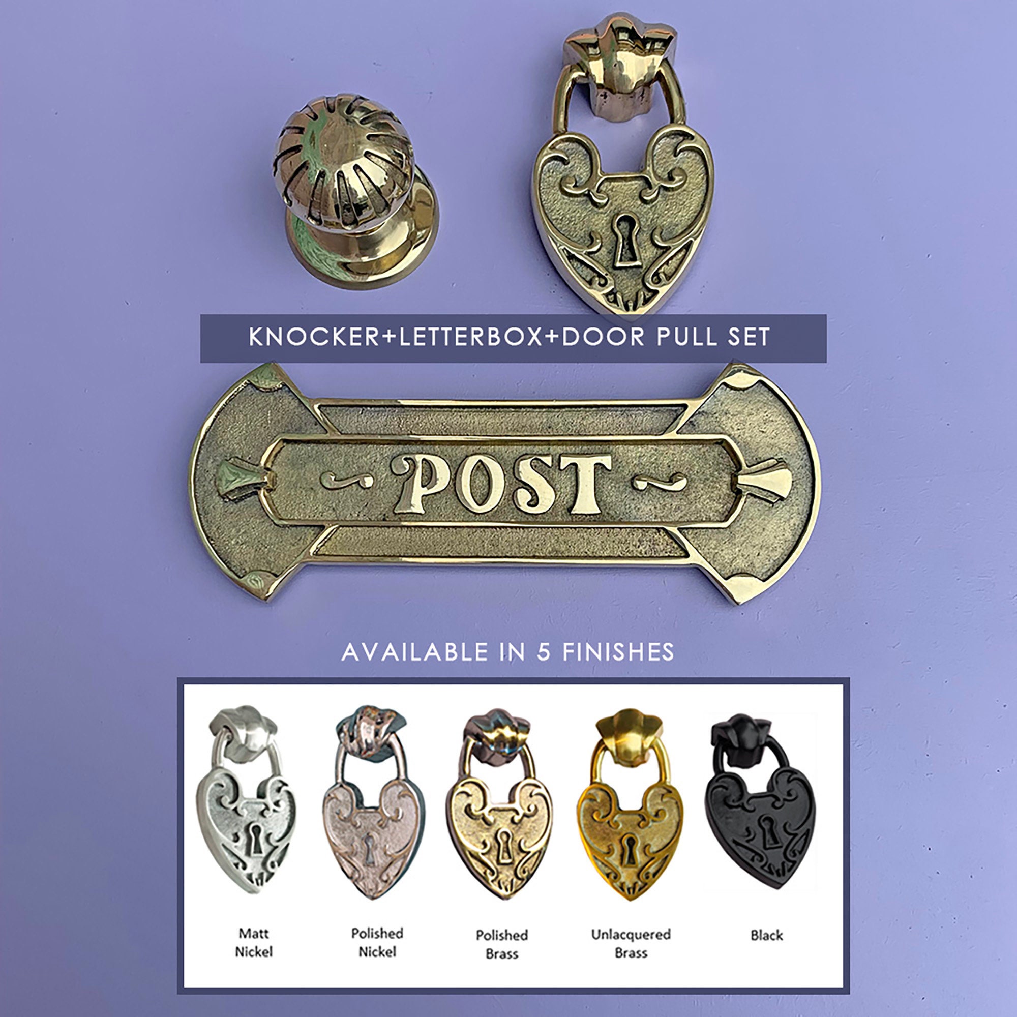 Padlock Heart Door Knocker Available in 5 Colour Finishes Etsy UK