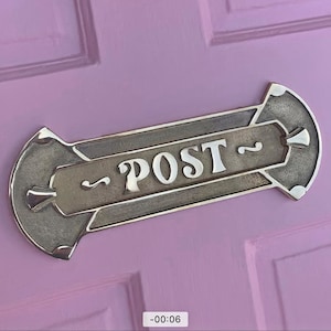 Fan Letterbox | Available in 5 colour finishes | Unique designs made from recycled brass