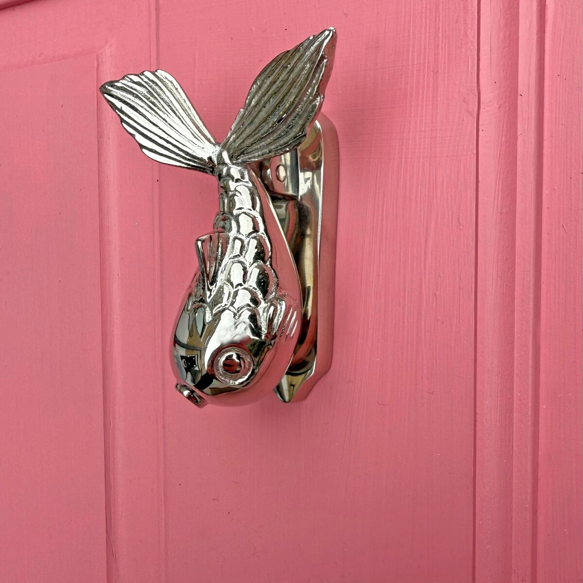 Little Fish Door Knocker | One of a Kind Front Door Knocker | 5 Colour Finishes | Recycled Brass | Front Door Hardware | Fish Knocker - Etsy