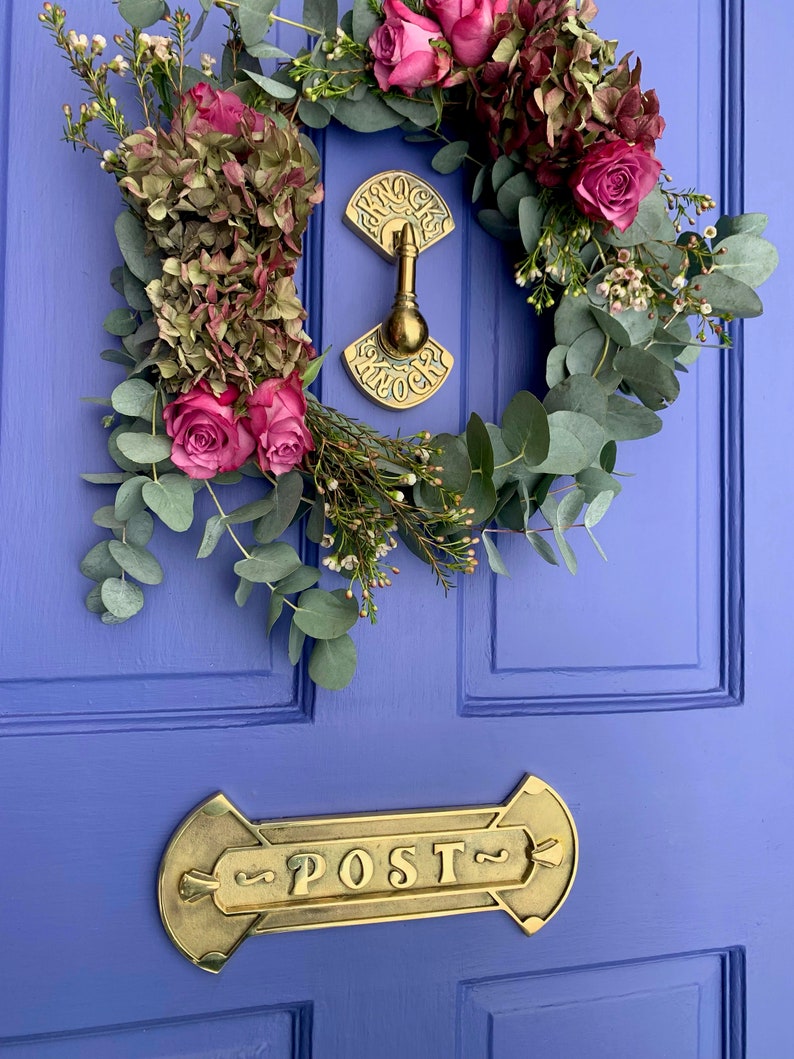 Knockknock Brass Door Knocker Unlacquered Brass Unique Etsy