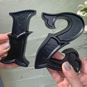 Apex House Numbers | Available in 5 finish options | Unique front door decor handmade in the UK
