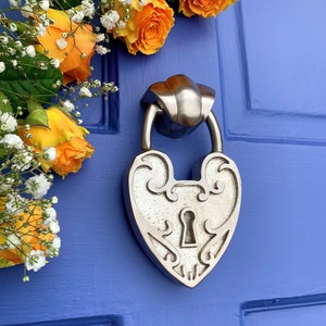 Unique Door Knocker | Front Door Hardware | 5 Colours | Outside brass door knocker | Front door furniture | Knocker for front door